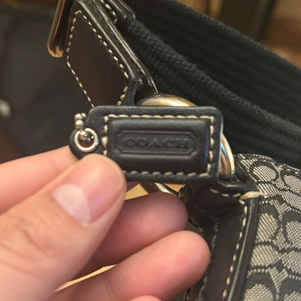 Coach Black/Grey Mini Soho Crossbody Bag - Picture 8 of 11